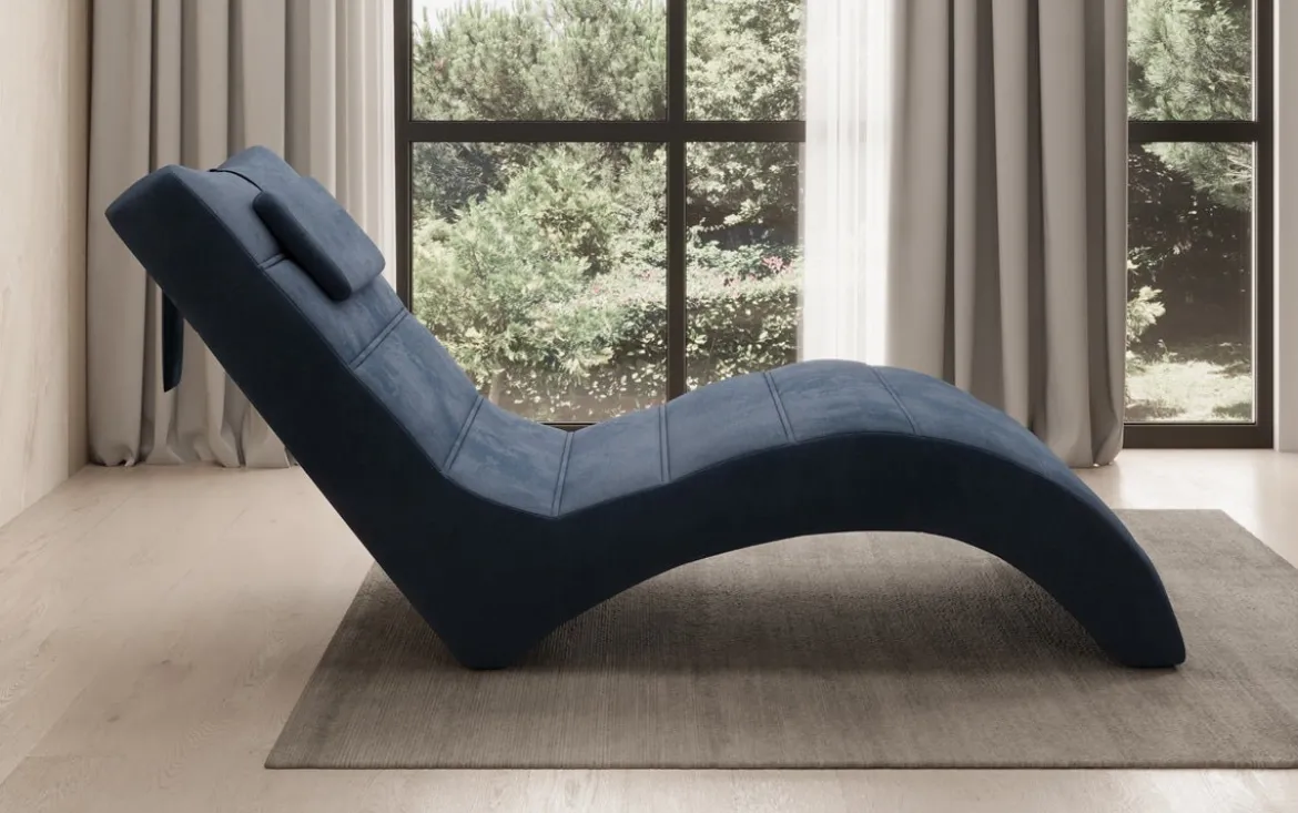 Designer Relax-Liege Leon in Samt
