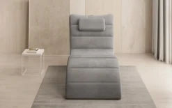 Designer Relax-Liege Leon in Samt