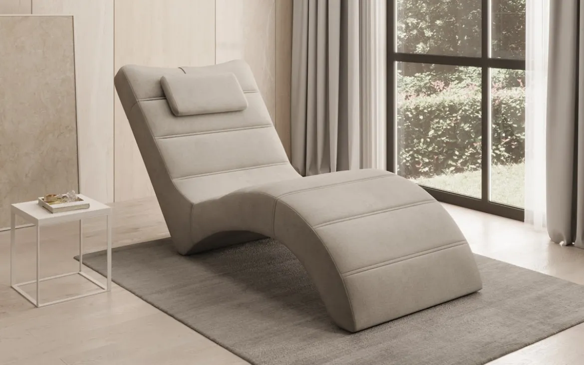 Designer Relax-Liege Leon in Samt