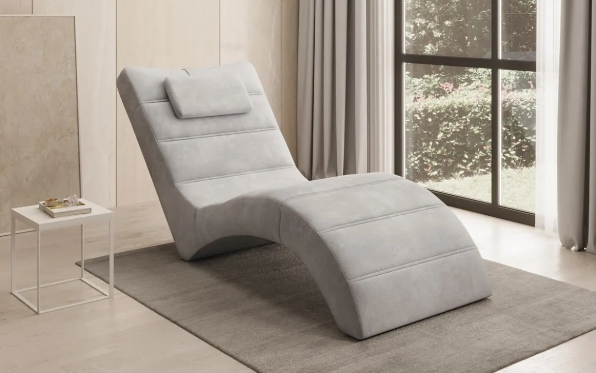 Designer Relax-Liege Leon in Samt