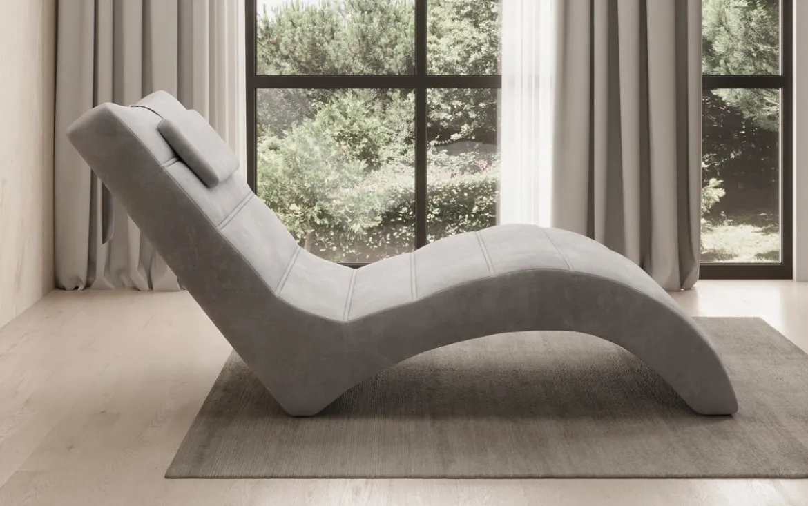 Designer Relax-Liege Leon in Samt