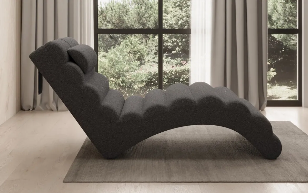 Designer Relax-Liege Malina in Bouclé