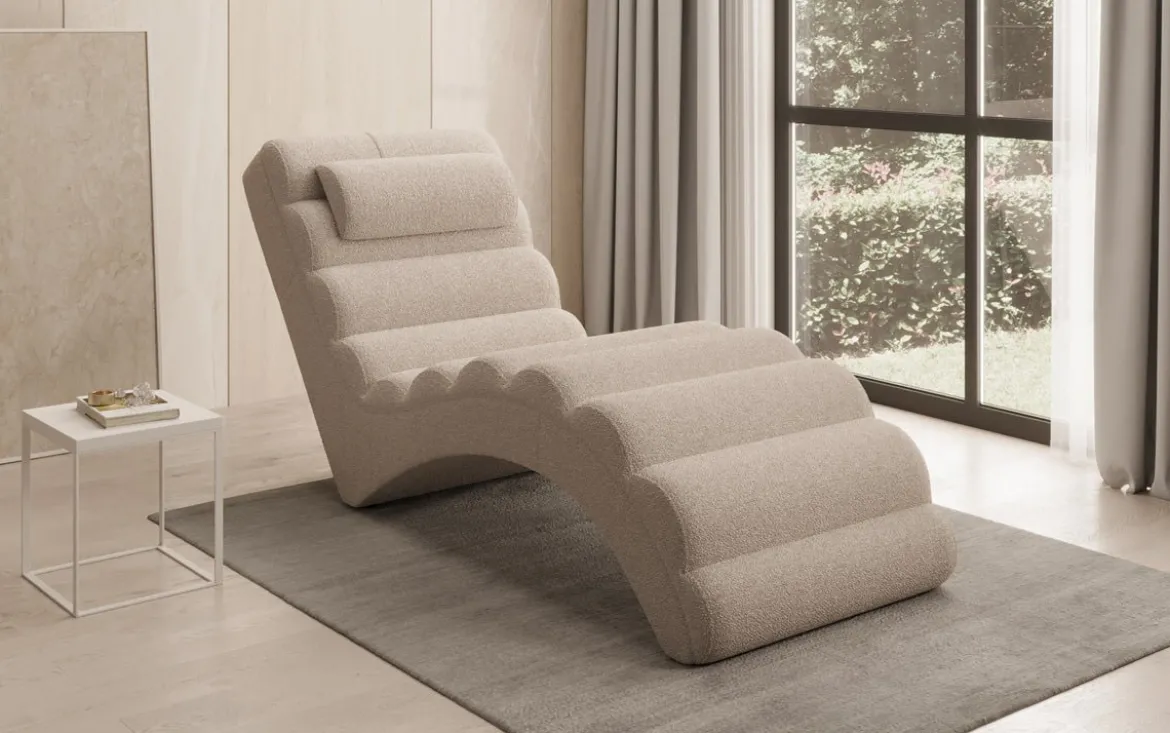 Designer Relax-Liege Malina in Bouclé