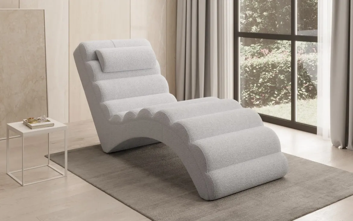 Designer Relax-Liege Malina in Bouclé