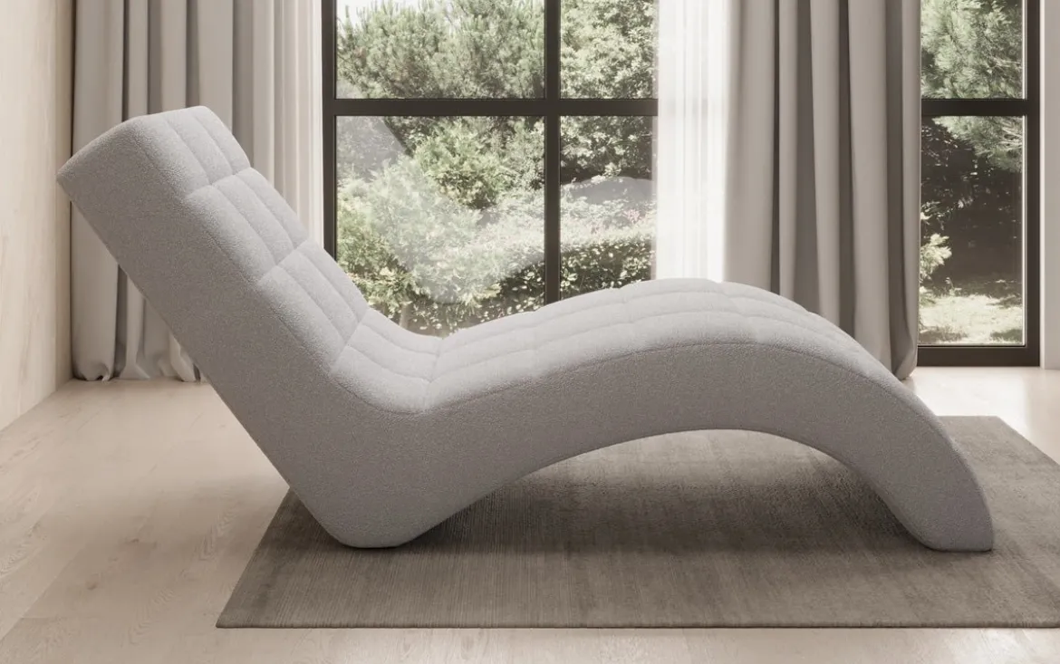 Designer Relax-Liege Nela in Bouclé