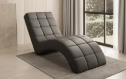 Designer Relax-Liege Nela in Echtleder