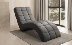 Designer Relax-Liege Nela in Echtleder