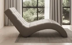 Designer Relax-Liege Nela in Echtleder