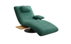 Designer Relax-Liege Velor Samt mit Drehfunktion und Beistelltisch