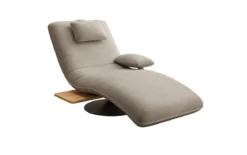 Designer Relax-Liege Velor Samt mit Drehfunktion und Beistelltisch