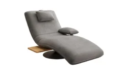 Designer Relax-Liege Velor Samt mit Drehfunktion und Beistelltisch