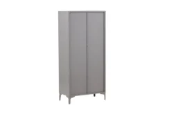 Designer Schrank Piring - in schlichtem Grau