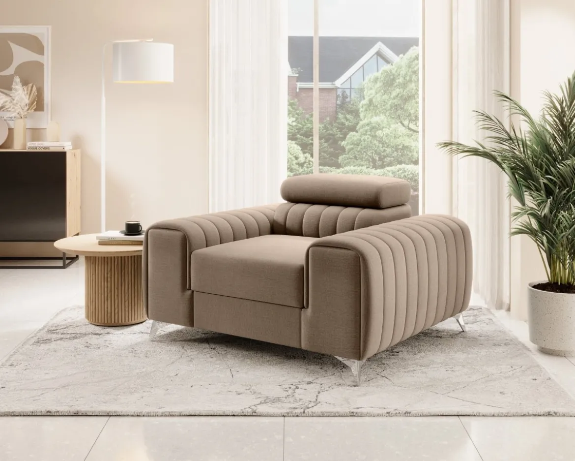 Designer Sessel Linuro mit verstellbarer Kopflehne