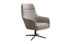 Designer Sessel Ren 360° Drehfunktion in Echtleder