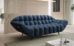 Designer 2 Sitzer Sofa Amora in Samt