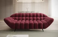 Designer 2 Sitzer Sofa Amora in Samt