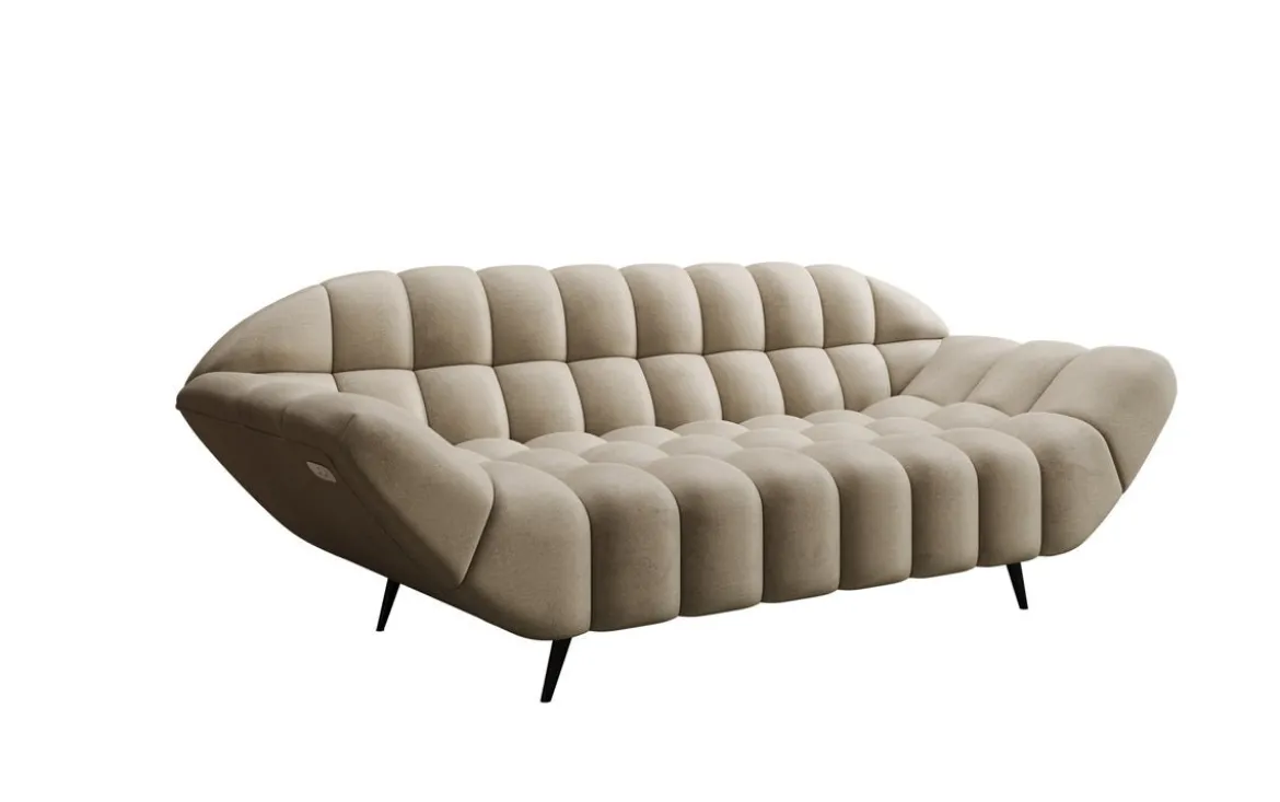 Designer 2 Sitzer Sofa Amora in Samt