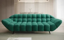 Designer 3 Sitzer Sofa Amora in Samt