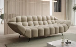 Designer 3 Sitzer Sofa Amora in Samt