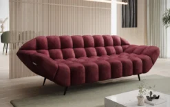 Designer 3 Sitzer Sofa Amora in Samt