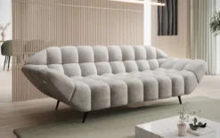 Designer 3 Sitzer Sofa Amora in Samt