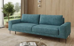 Designer 3 Sitzer Sofa Bloom in Cord mit Schlaffunktion und Stauraum