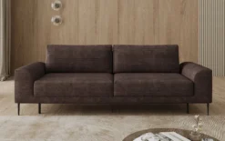 Designer 3 Sitzer Sofa Bloom in Cord mit Schlaffunktion und Stauraum