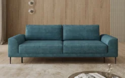 Designer 3 Sitzer Sofa Bloom in Cord mit Schlaffunktion und Stauraum