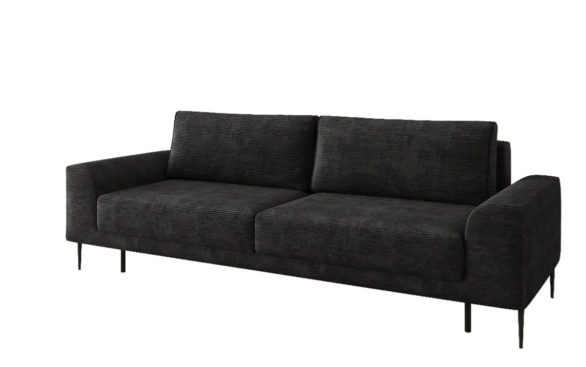 Designer 3 Sitzer Sofa Bloom in Cord mit Schlaffunktion und Stauraum