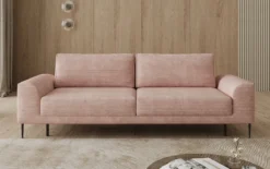 Designer 3 Sitzer Sofa Bloom in Cord mit Schlaffunktion und Stauraum