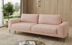 Designer 3 Sitzer Sofa Bloom in Cord mit Schlaffunktion und Stauraum