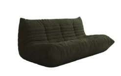 Designer 3 Sitzer Sofa Calmo in Teddy Bouclé