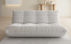 Designer 3 Sitzer Sofa Calmo in Echtleder