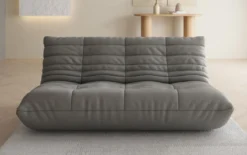 Designer 3 Sitzer Sofa Calmo in Echtleder