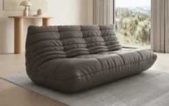 Designer 3 Sitzer Sofa Calmo in Echtleder