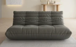 Designer 3 Sitzer Sofa Calmo in Echtleder