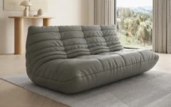 Designer 3 Sitzer Sofa Calmo in Echtleder