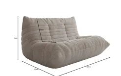 Designer 2 Sitzer Sofa Calmo in Cord