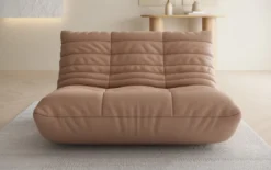 Designer 2 Sitzer Sofa Calmo in Echtleder