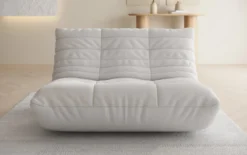 Designer 2 Sitzer Sofa Calmo in Echtleder