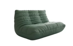 Designer 2 Sitzer Sofa Calmo in Echtleder