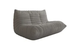 Designer 2 Sitzer Sofa Calmo in Teddy Bouclé