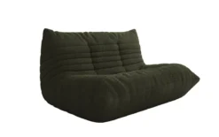 Designer 2 Sitzer Sofa Calmo in Teddy Bouclé
