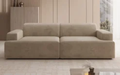Designer 3 Sitzer Sofa Monza in Samt