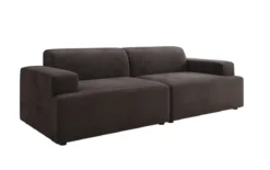 Designer 3 Sitzer Sofa Monza in Samt