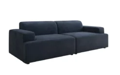 Designer 3 Sitzer Sofa Monza in Samt