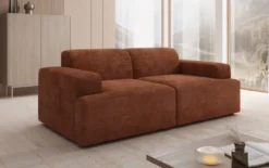 Designer 2 Sitzer Sofa Monza in Cord