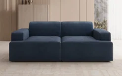 Designer 2 Sitzer Sofa Monza in Samt