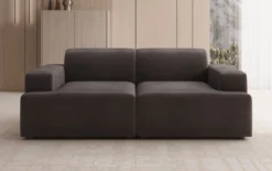 Designer 2 Sitzer Sofa Monza in Samt
