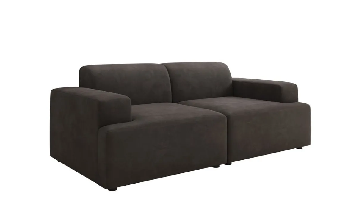 Designer 2 Sitzer Sofa Monza in Samt